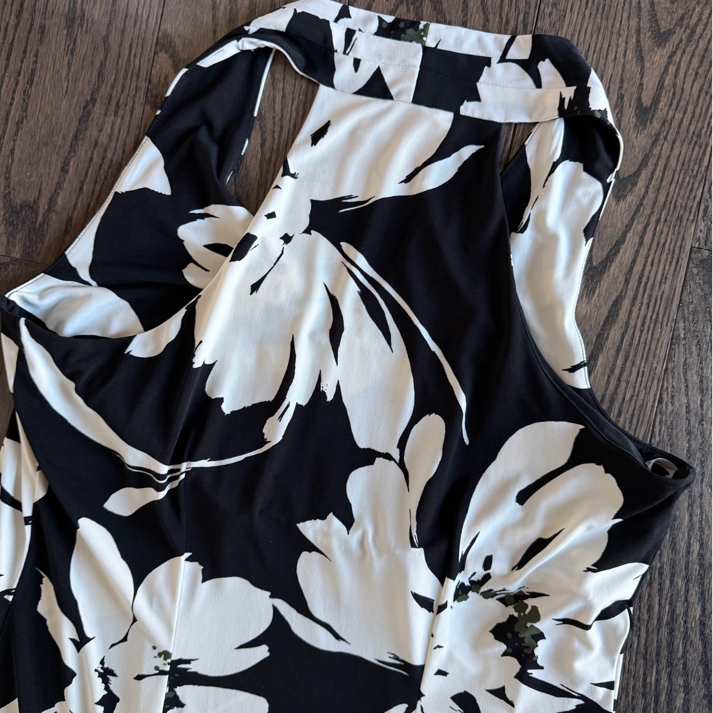 Tommy Bahama Black and White Floral Dress - Picture 2 of 4